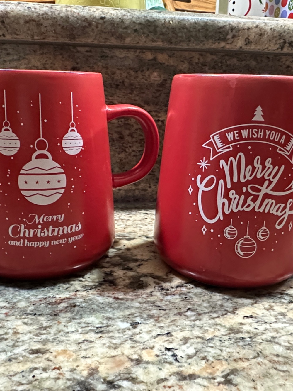 Bruntmor Red Merry Christmas Ceramic Mug - Festive Holiday Design